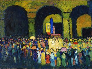 La Ludwigskirche en Múnich. Wassily Kandinsky