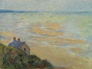 La cabaña en Trouville, marea baja. Claude Monet