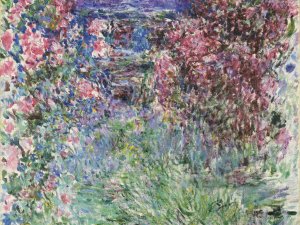 La casa entre las rosas. Claude Monet