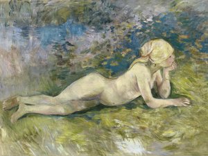 Reclining Nude Shepherdess. Pastora desnuda tumbada, 1891