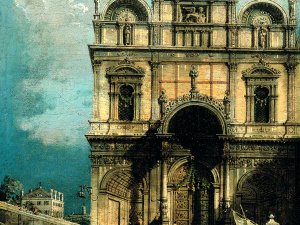 La Escuela de San Marco. Canaletto (Giovanni Antonio  Canal)