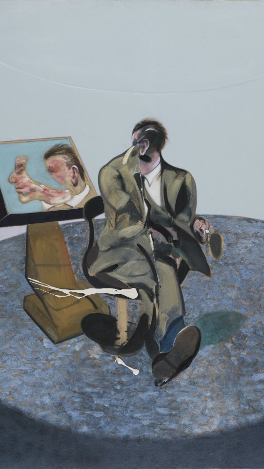 Retrato de George Dyer en un espejo. Francis Bacon