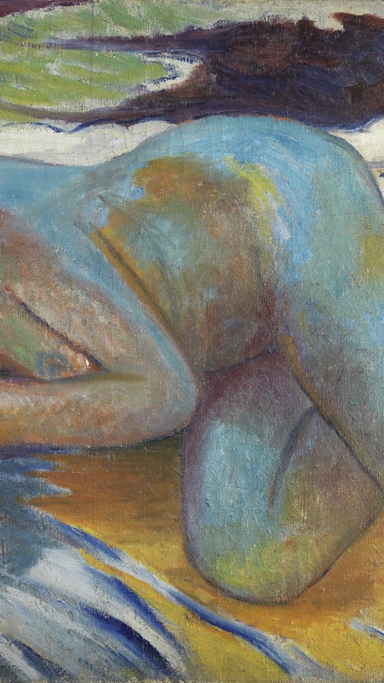 Desnudo azul. Mijaíl Lariónov
