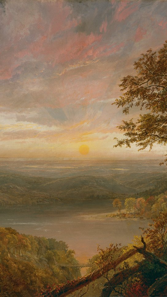El lago Greenwood. Jasper Francis Cropsey