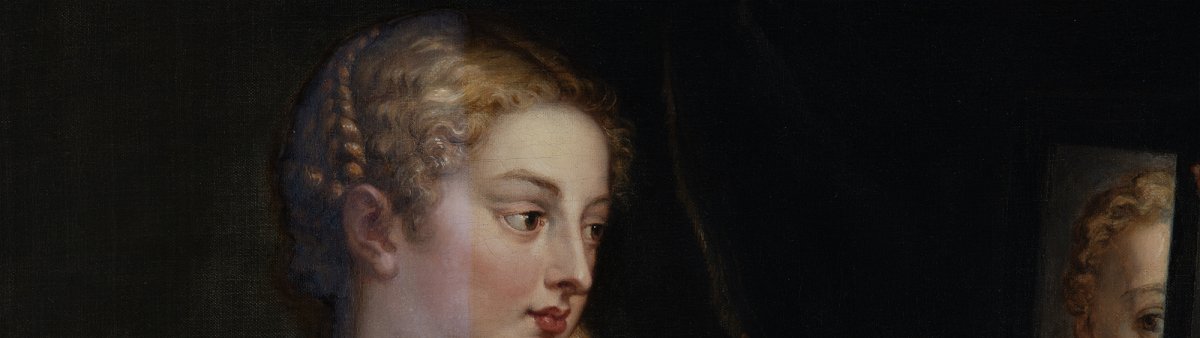 Detalle del proceso de limpieza de la obra “Venus y Cupido”, de Peter Paul Rubens