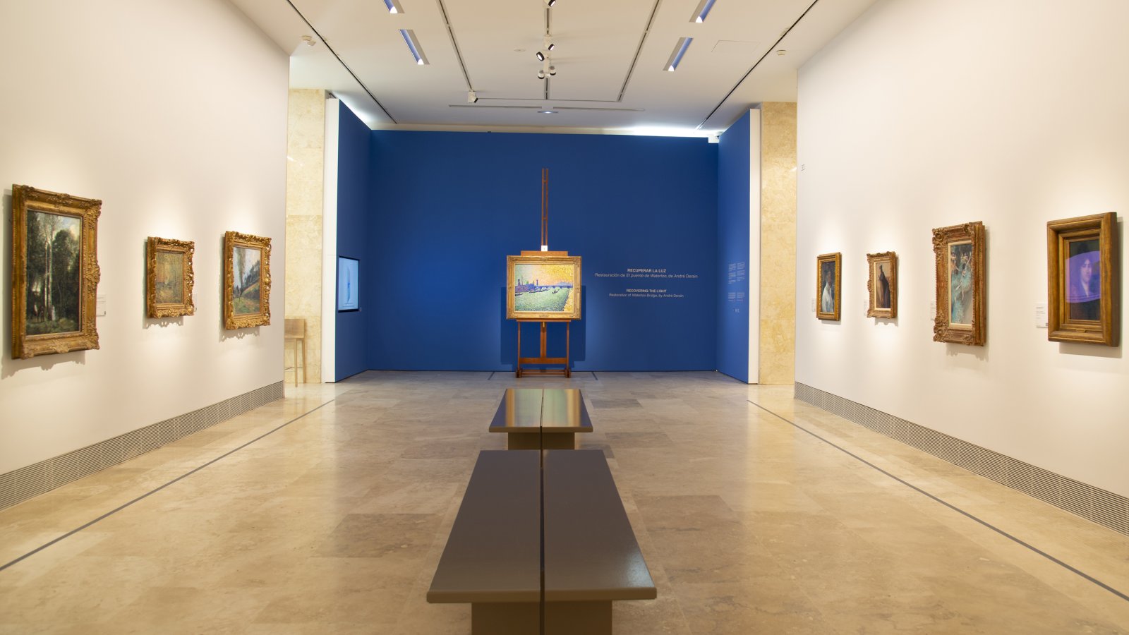 Special installation on the occasion of the restoration of the painting “Waterloo Bridge” by André Derain