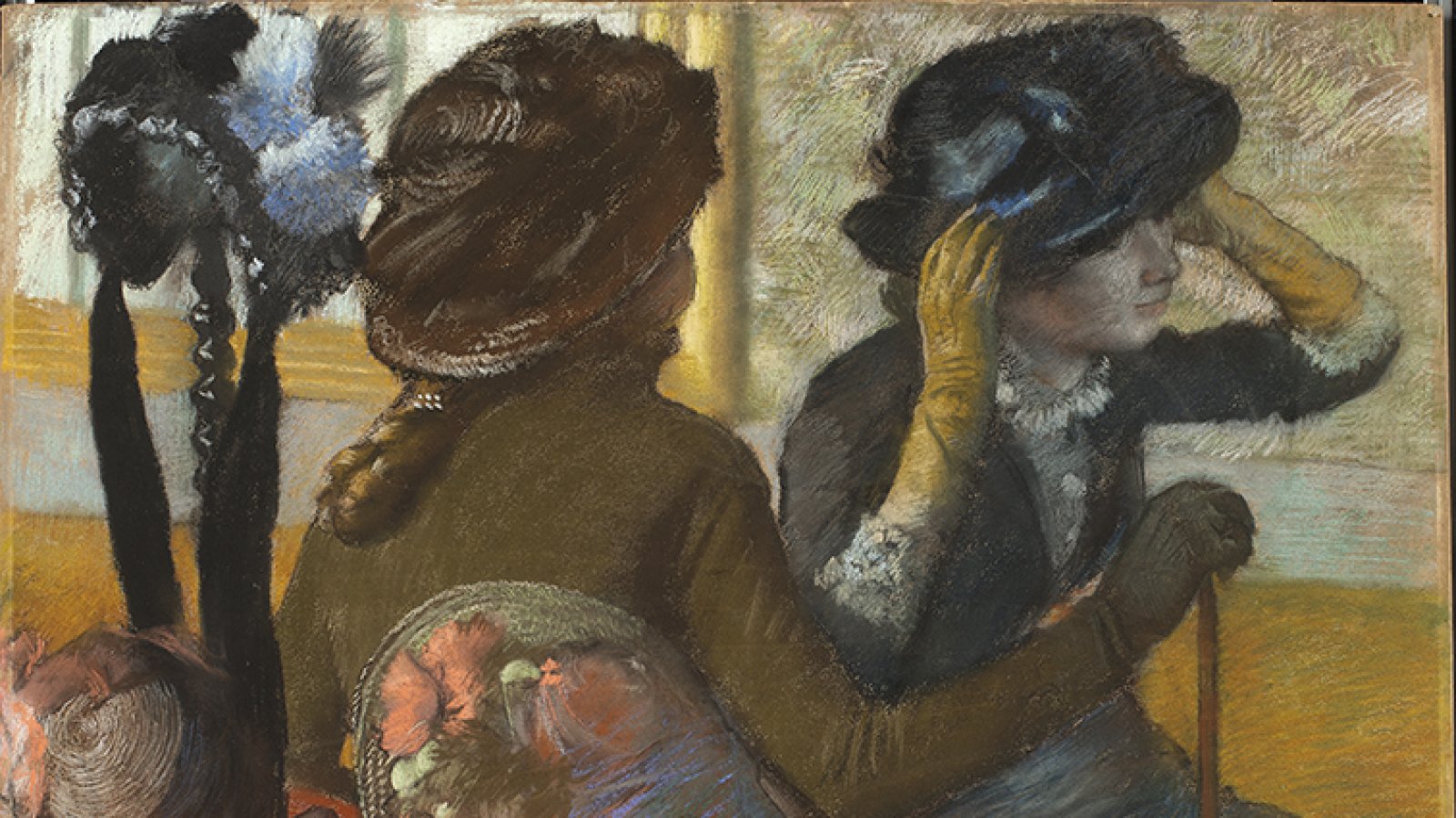 En la sombrerería. Edgar Degas