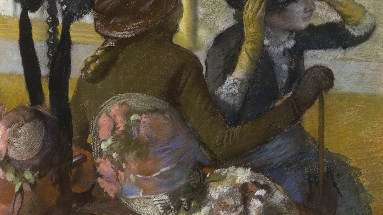 En la sombrerería. Edgar Degas