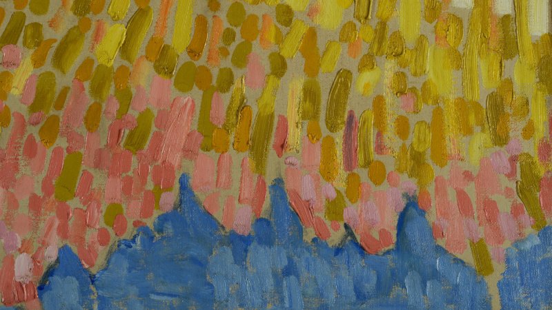Detalle en imagen rasante de la obra de Derain "El puente de Waterloo"