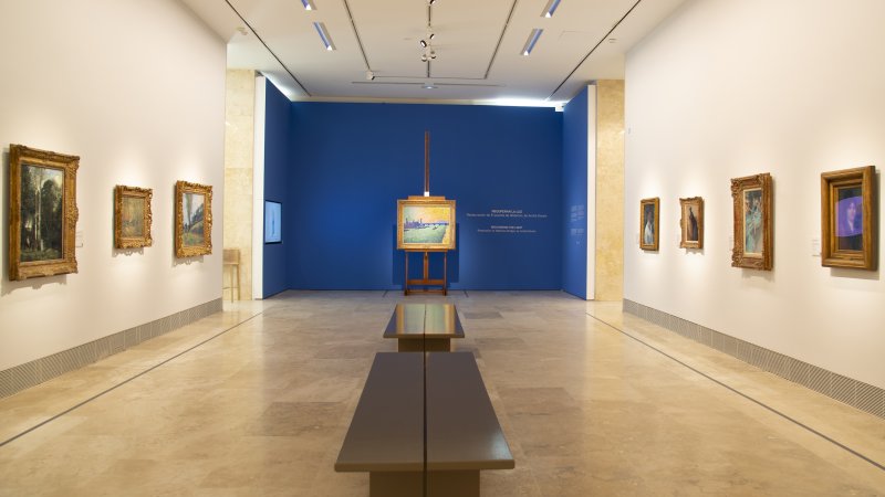 Special installation on the occasion of the restoration of the painting “Waterloo Bridge” by André Derain