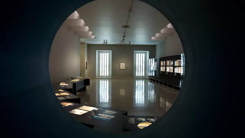 Special installation on the occasion of the technical study of Dix's work "Hugo Erfurth with dog"