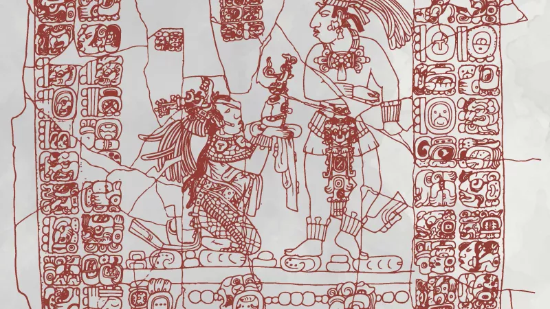 Ilustración Tablero del templo XIV Ilustración Tablero del templo XIV