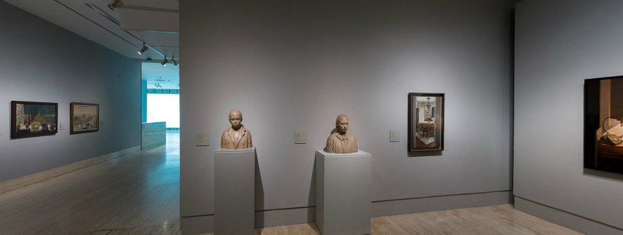 Sala de la exposición Realistas de Madrid Miniatura