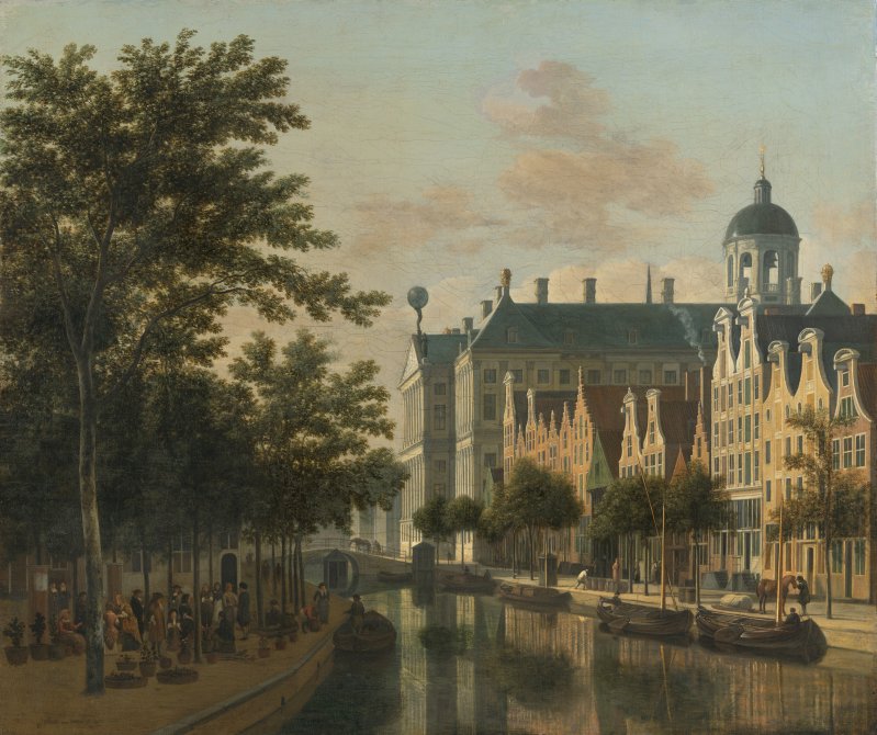 The Nieuwezijds Voorburgwal with the Flower Market, Amsterdam