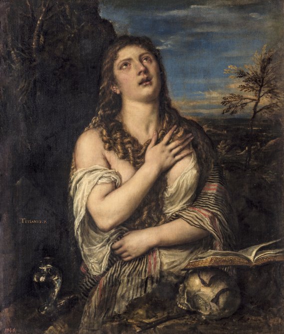 Penitent Mary Magdalen. Tiziano Vecellio