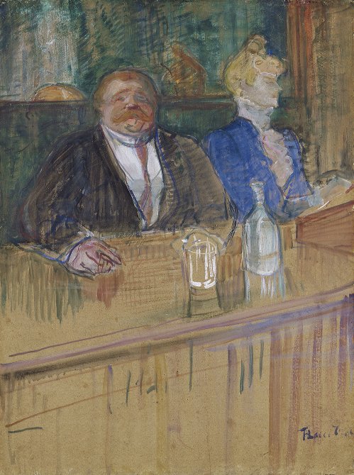 At the Café: The Customer and The Anaemic Cashier. Henri de Toulouse-Lautrec