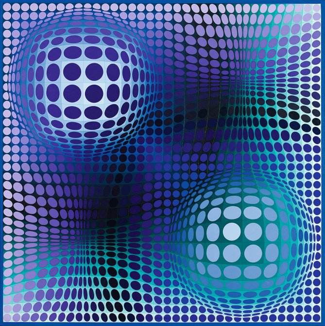 "Feny", Victor Vasarely. The birth of Op Art. Museo Nacional Thyssen-Bornemisza