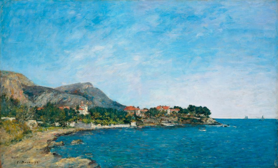 Eugène Boudin, Beaulieu. The Bay of Fourmis. Exhibition Monet/Boudin, Museo Nacional Thyssen-Bornemisza