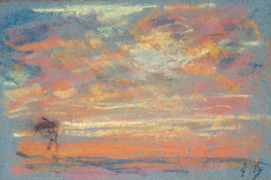 Eugène Boudin, Sky Study. Exhibition Monet/Boudin, Museo Nacional Thyssen-Bornemisza