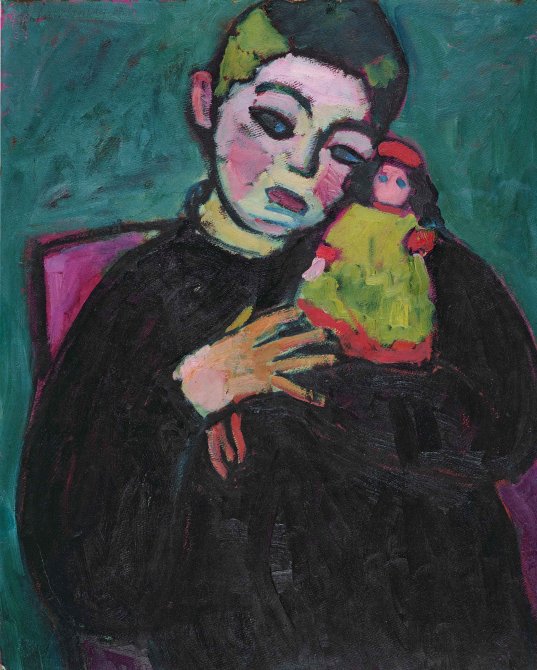 Alexej von Jawlensky, Child with doll, 1910 