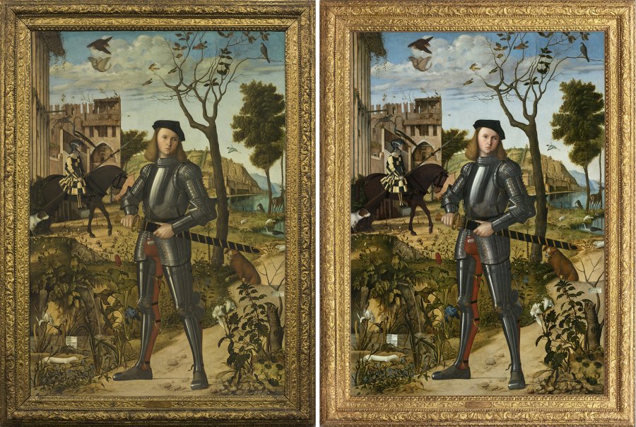 El caballero de Carpaccio. Restauración y estudio técnico