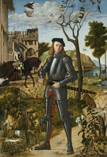 Vittore Carpaccio. Young Knight in a Landscape, ca. 1505