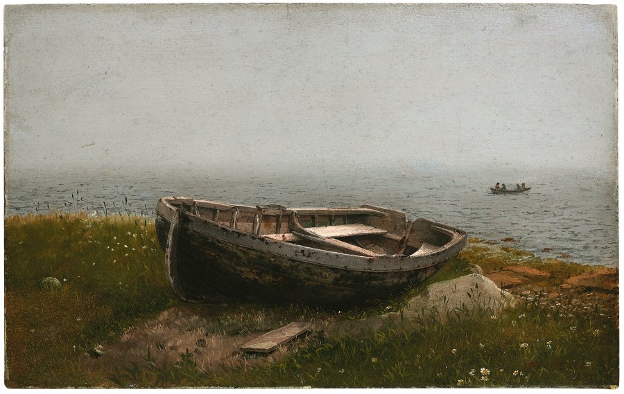 Bote abandonado. Frederic Edwin Church