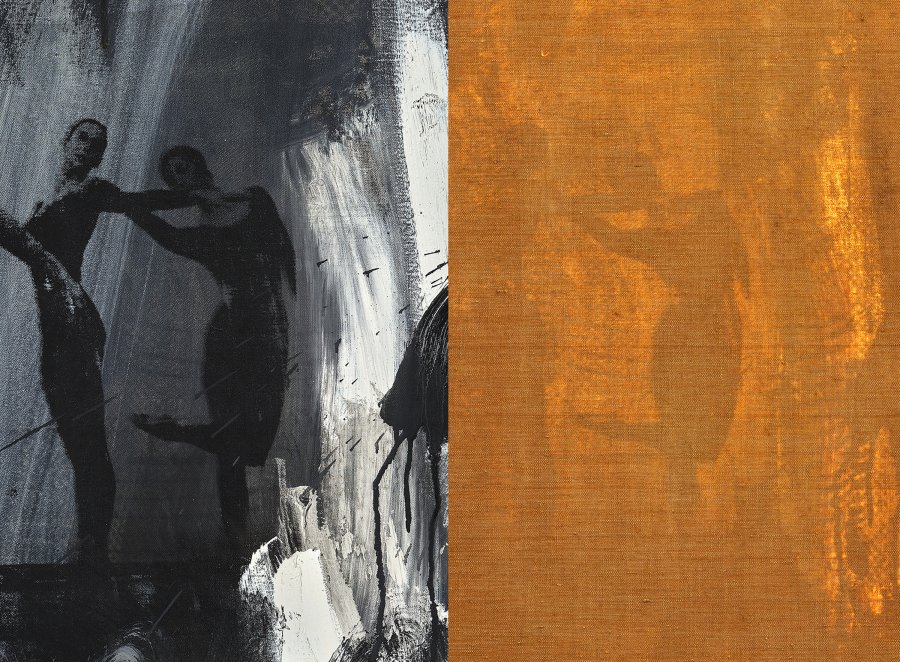 Detalle comparativo de la técnica serigráfica en la obra “Express” de Robert Rauschenberg