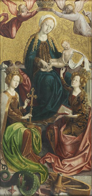La Virgen y el Niño con las santas Margarita y Catalina