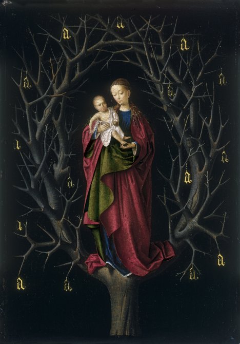 The Virgin of the Dry Tree. La Virgen del árbol seco, c. 1465