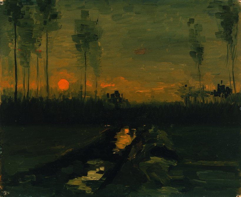 Evening Landscape. Paisaje al atardecer, 1885