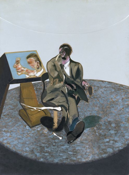 Retrato de George Dyer en un espejo