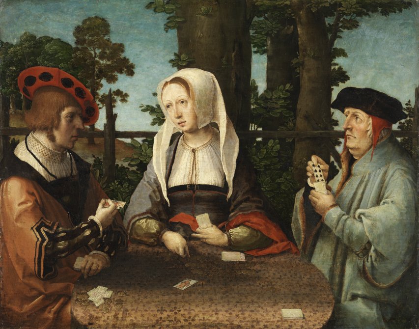 The Card players. Los jugadores de cartas, c. 1520