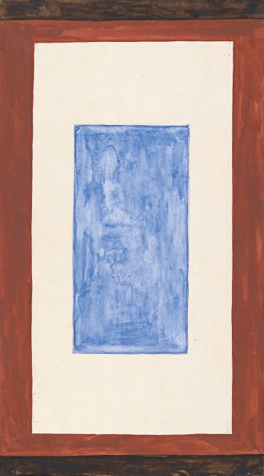 Composition with Blue Rectangle