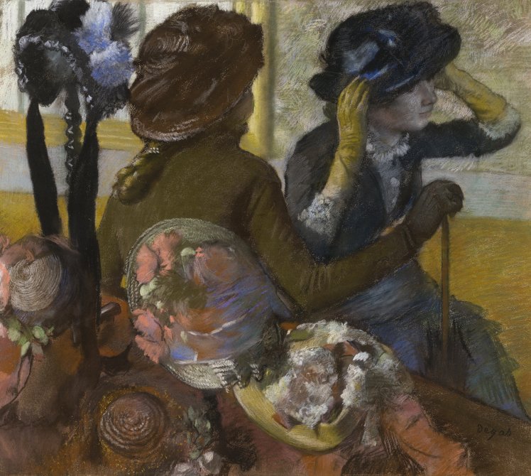 At the Milliner's. En la sombrerería, 1882