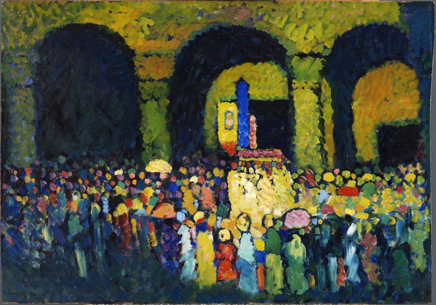 La Ludwigskirche en Múnich. Wassily Kandinsky