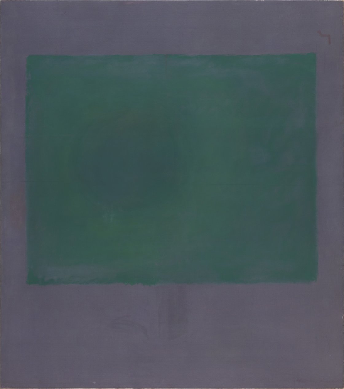 Untitled (Green on Maroon). Sin título (Verde sobre morado), 1961