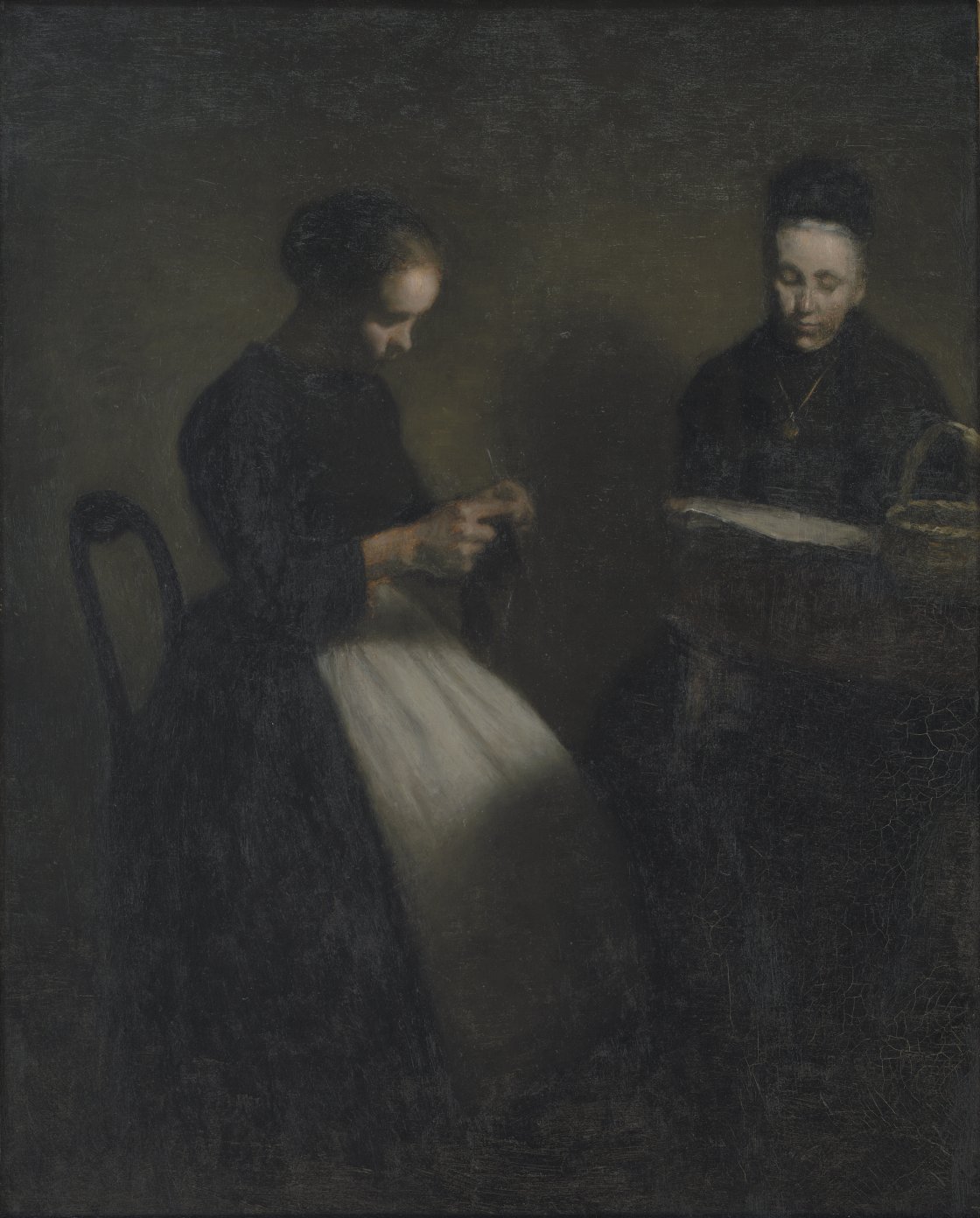 Evening in the Drawing Room. The Artist’s Mother and Wife, 1891.