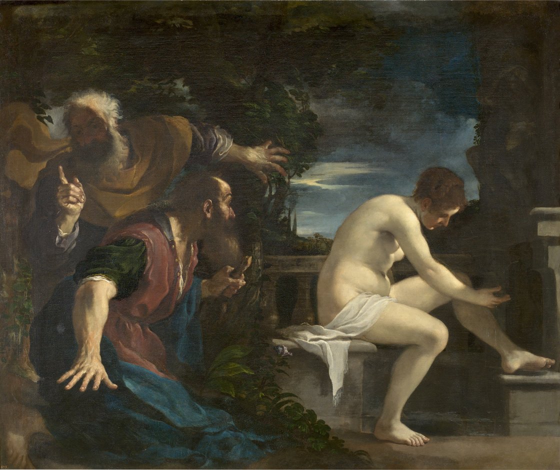 Guercino (Giovanni Francesco Barbieri). Susannah and the Elders, 1617 