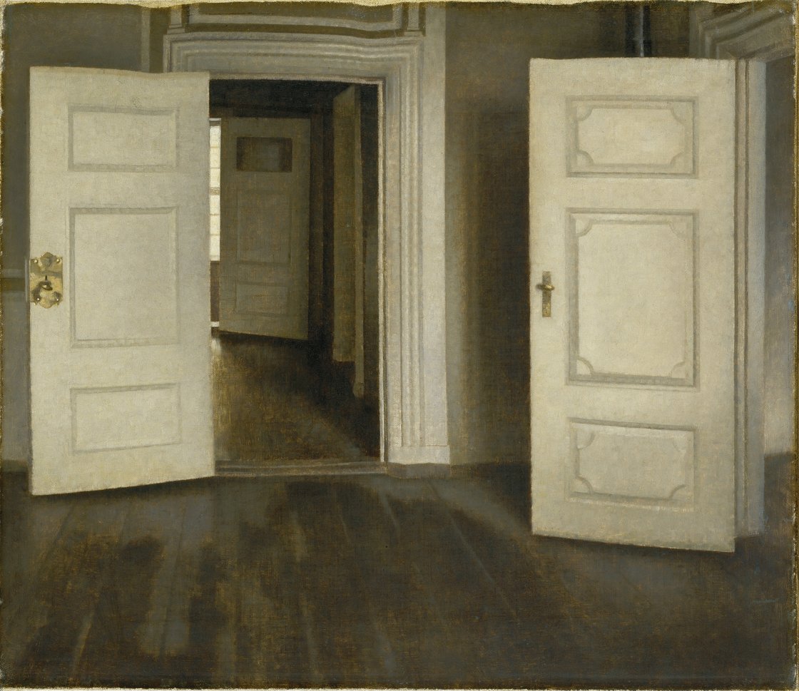 Vilhelm Hammershøi. Open Doors Vilhelm Hammershøi. Open Doors