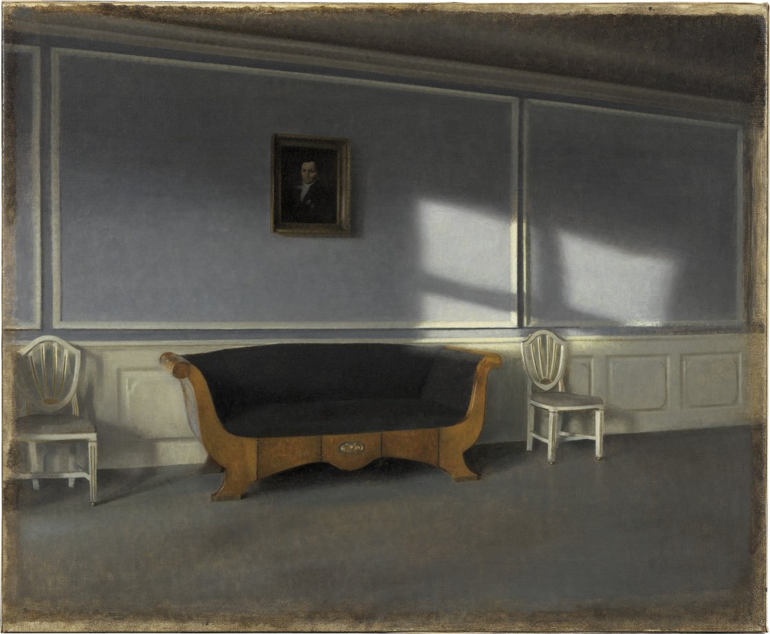 Vilhelm Hammershøi, Sol en la sala de estar III, 1903 