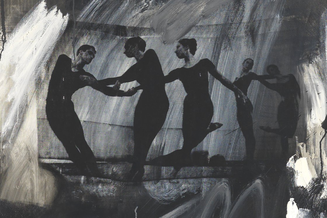 Detalle de la técnica serigráfica en la obra “Express” de Robert Rauschenberg Detalle de la técnica serigráfica en la obra “Express” de Robert Rauschenberg