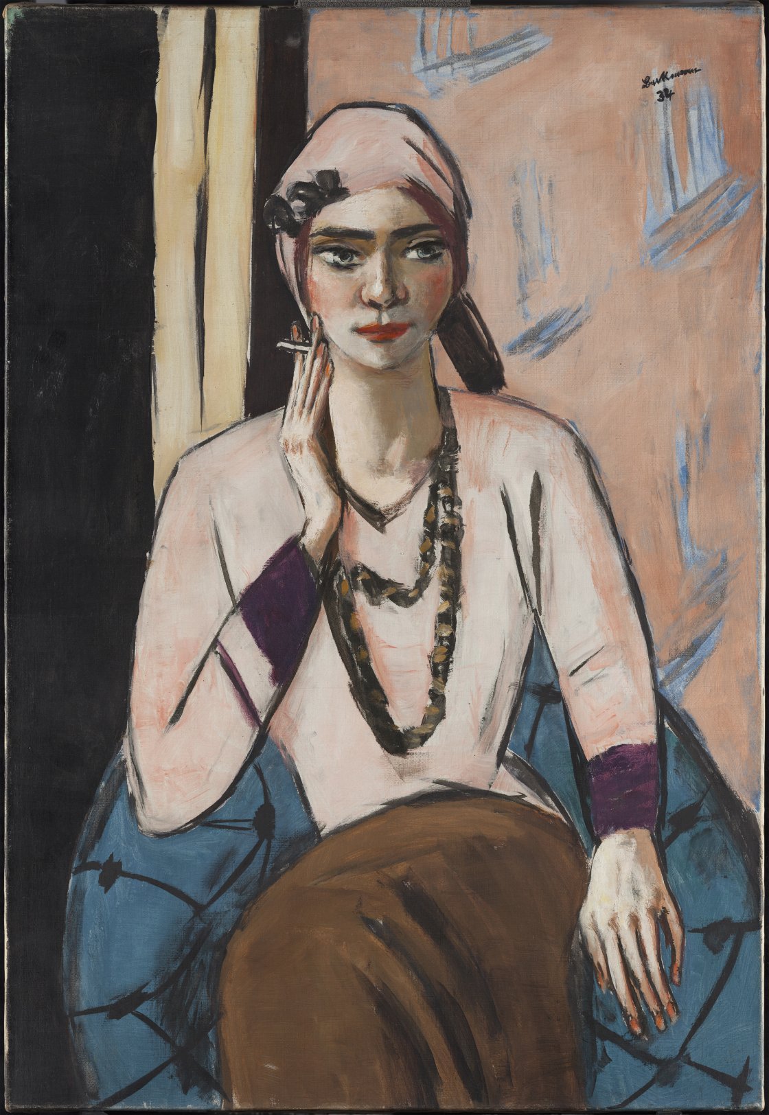 Quappi con suéter rosa. Max Beckmann