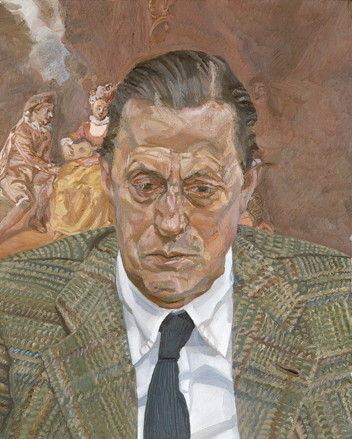 Retrato de hombre (Barón H. H. Thyssen-Bornemisza) Retrato de hombre (Barón H. H. Thyssen-Bornemisza). Lucian Freud