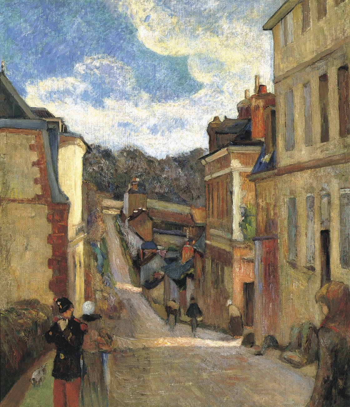 La calle Jouvenet en Ruán. Paul Gauguin