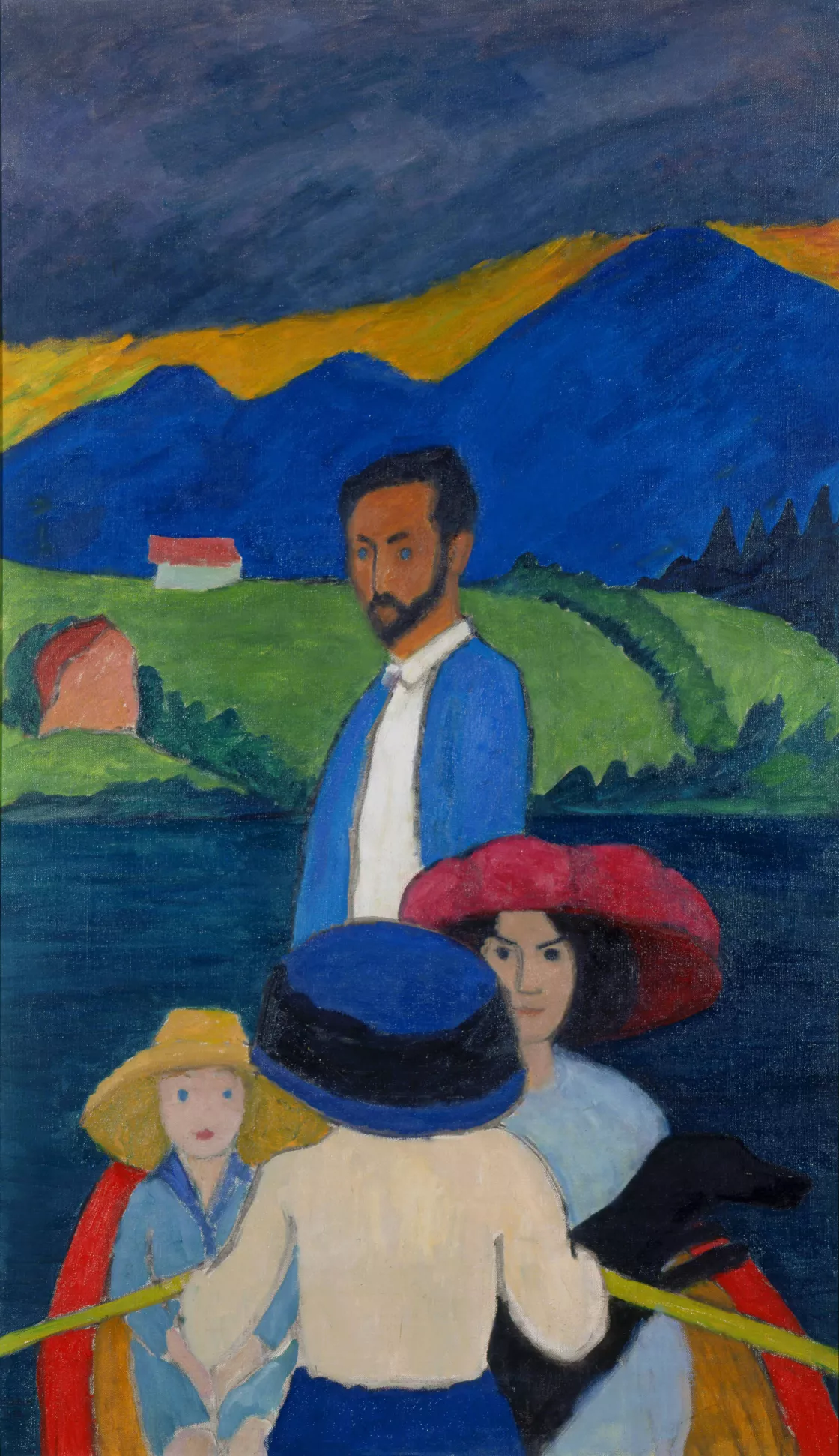 Gabriele Münter. Paseo en barca, 1910 Gabriele Münter. Paseo en barca, 1910