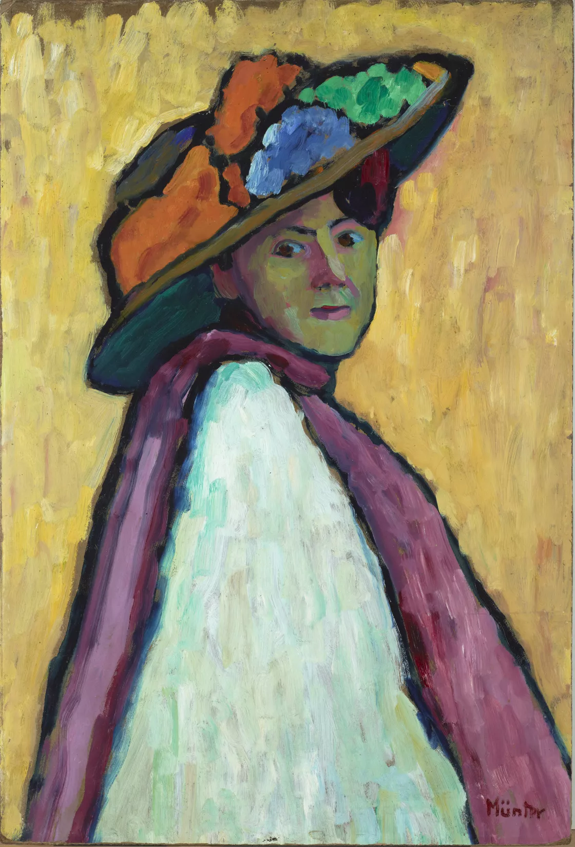 Gabriele Münter. Retrato de Marianne von Werefkin, 1909 Gabriele Münter. Retrato de Marianne von Werefkin, 1909
