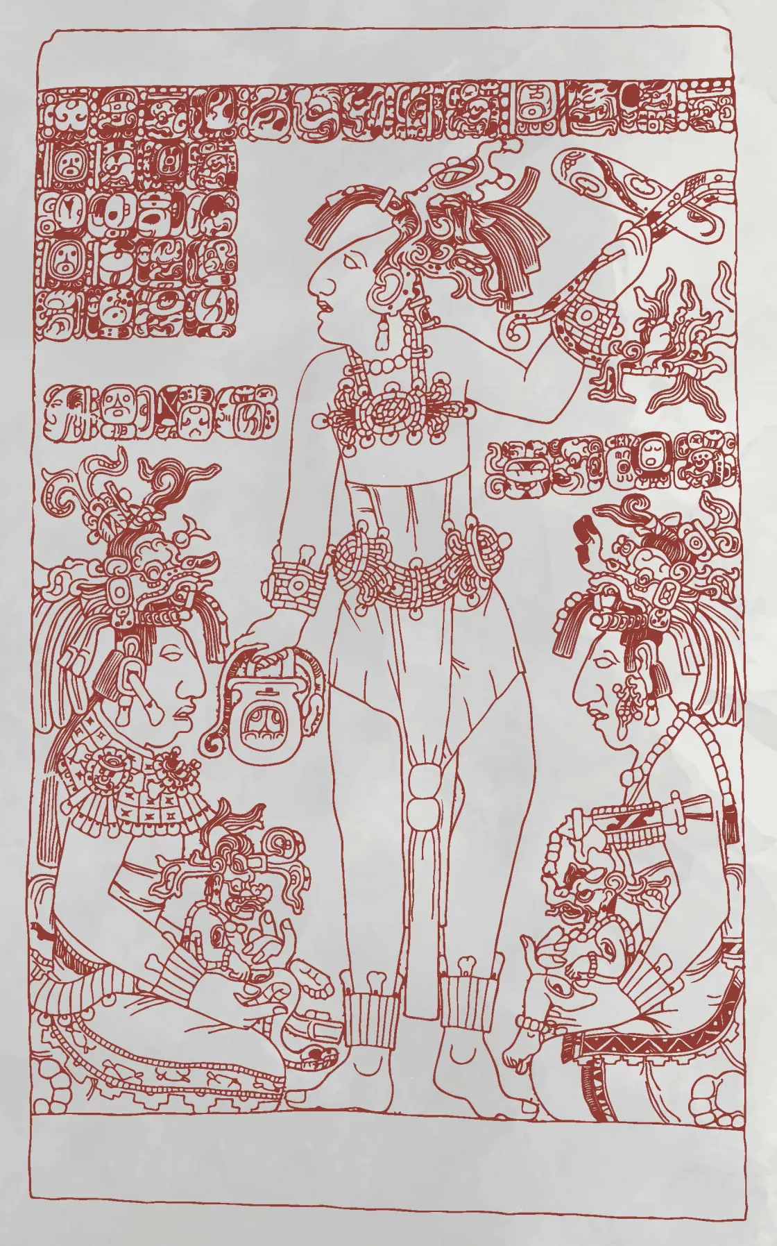 Ilustración del panel de Dumbarton Oaks Ilustración del panel de Dumbarton Oaks