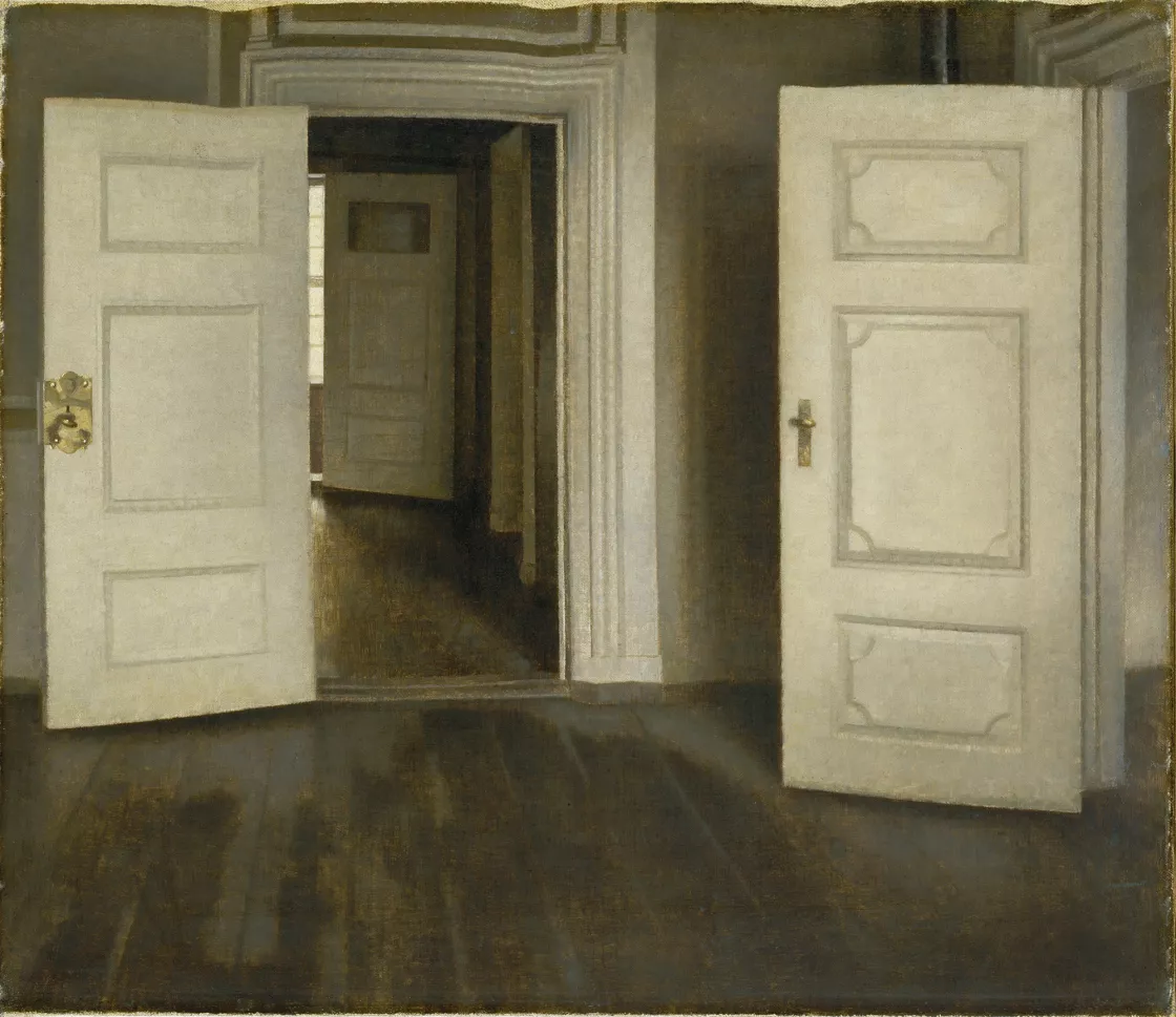 Vilhelm Hammershøi. Puertas abiertas Vilhelm Hammershøi. Puertas abiertas