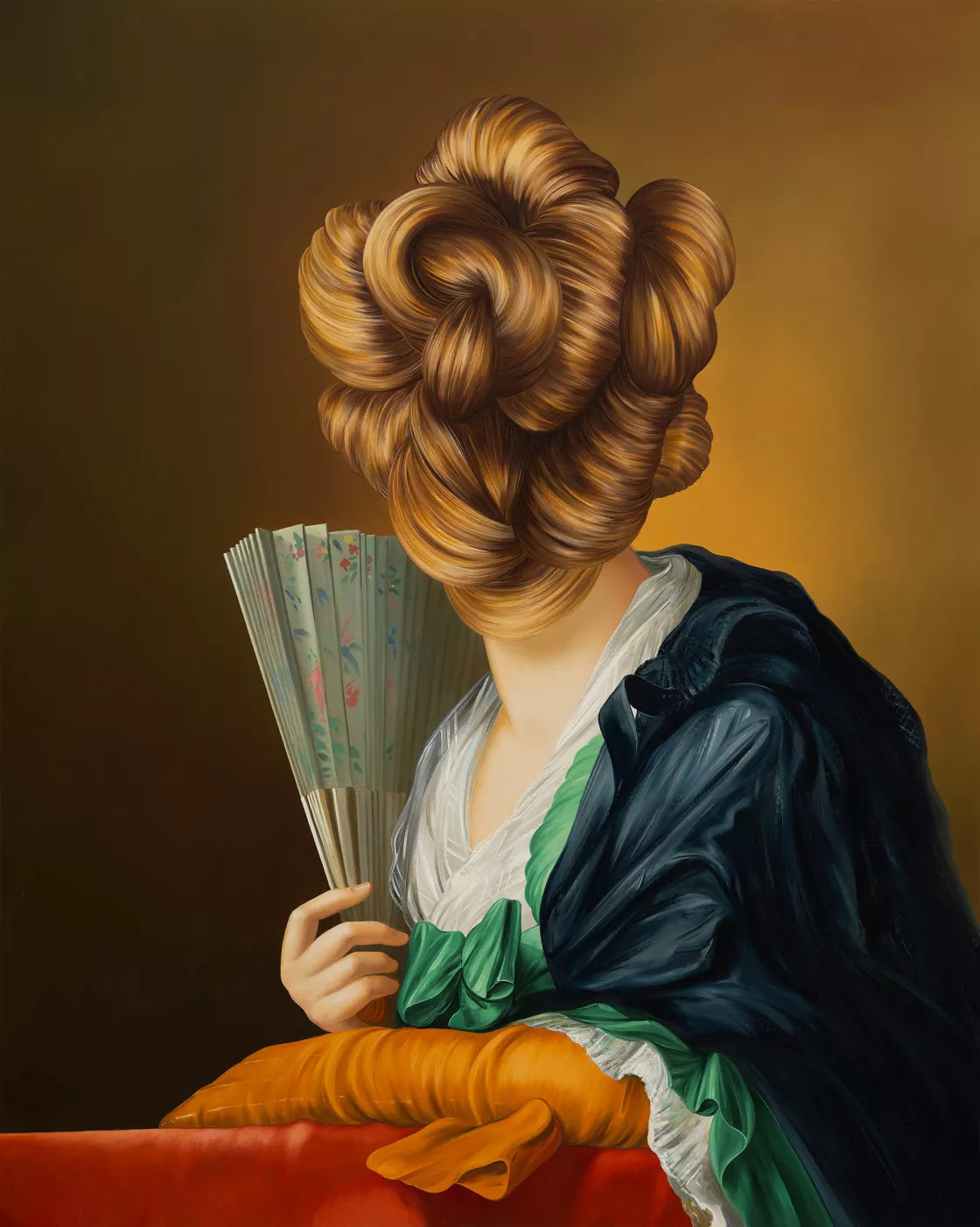 Ewa Juszkiewicz, Girl with a Fan (after Johann Heinrich Tischbein the Elder), 2023 Ewa Juszkiewicz, Girl with a Fan (after Johann Heinrich Tischbein the Elder), 2023